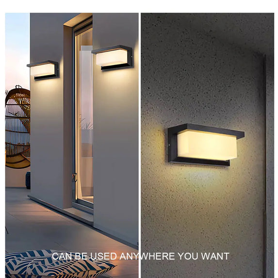 Led Outdoor Wall Light Waterproof IP66 Motion Sensor Led Outdoor Lighting Porch Lights Balcony Garden Lights Outdoor Wall Lamp