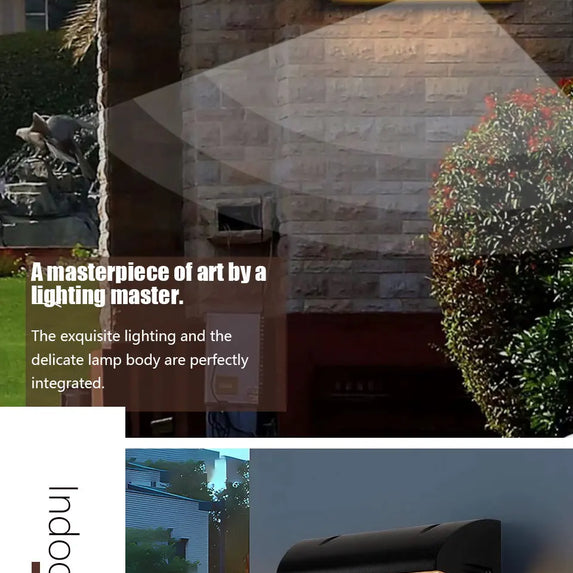 Led Outdoor Wall Light Waterproof IP66 Motion Sensor Led Outdoor Lighting Porch Lights Balcony Garden Lights Outdoor Wall Lamp