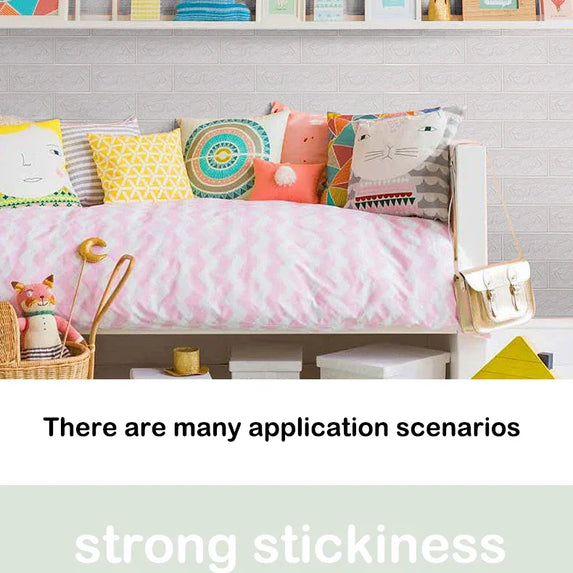 77cm*70cm 3D Self-adhesive Wallpaper Waterproof Brick Retro Wall Stickers Living Room Bedroom Wall Stickers Home Decoration