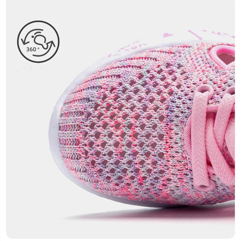 Girls Casual Shoes Light Mesh Sneakers Kids Summer Children Spring Autumn Tenis Cute Sport Cartoon Female Running Sock Footwear