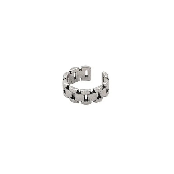 VENTFILLE 925 Sterling Silver Finger Rings New Fashion Creative Cross Hollow Chain Geometric Party Jewelry Gifts