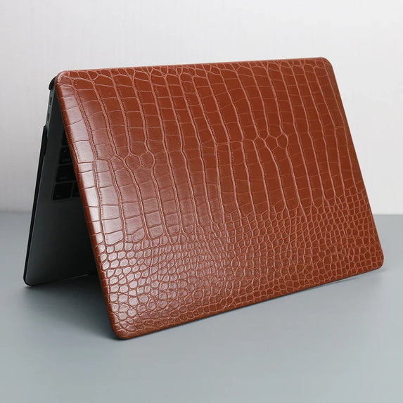 Laptop Case For Macbook Air 13 Case PVC Hard bottom shell For Macbook Pro Retina 13 PU leather Case For 2023 MacBook 14 15 Cover