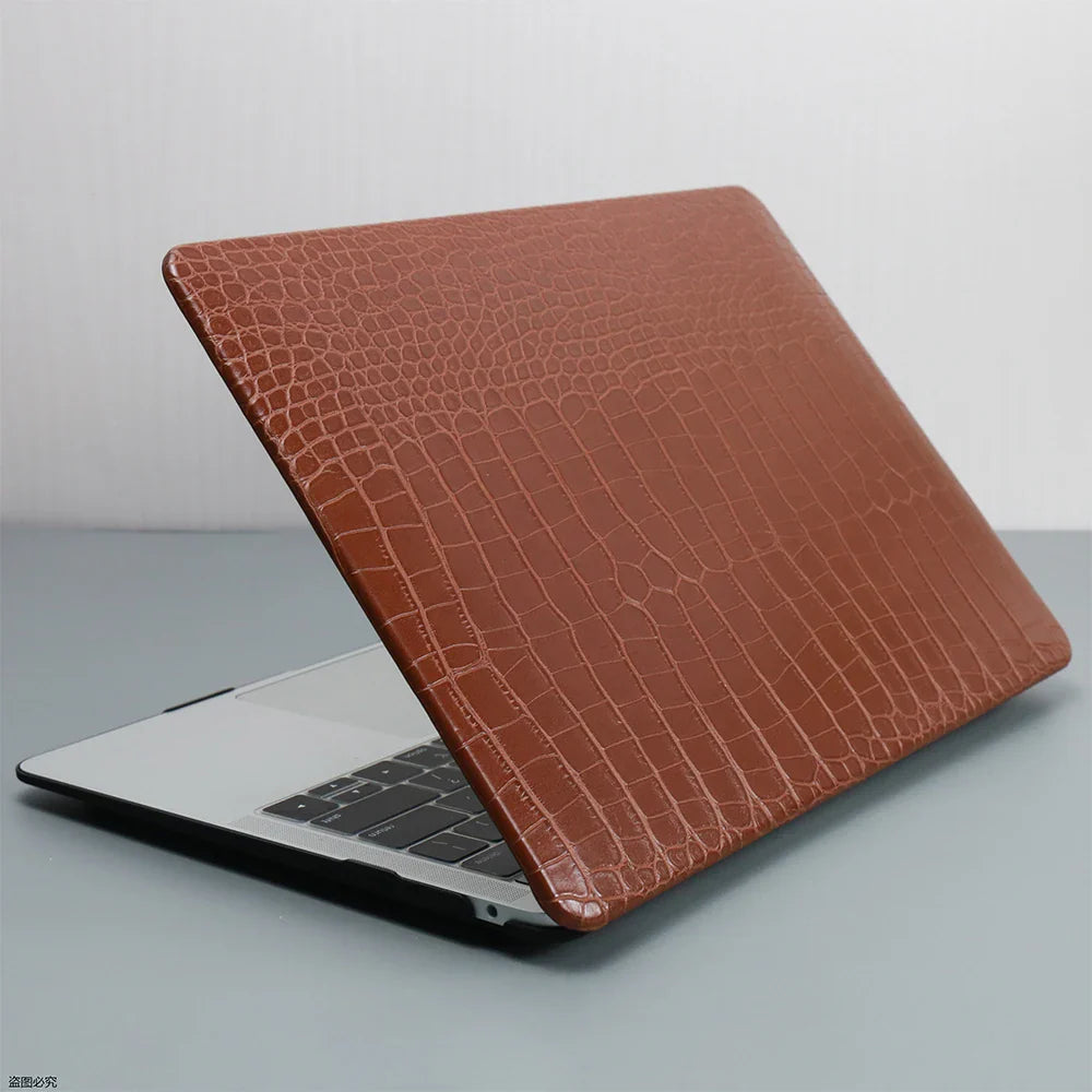 Laptop Case For Macbook Air 13 Case PVC Hard bottom shell For Macbook Pro Retina 13 PU leather Case For 2023 MacBook 14 15 Cover
