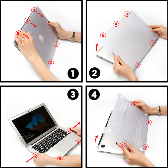 Crystal Matte Laptop Case For Macbook Air 13 A2337 13.6 A2681 For Chip Pro 13 A2338 For MacBook Pro 14 16 Case Protective Cover