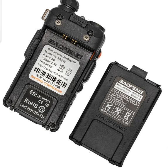 1/2PCS BaoFeng UV-5R 8W Tri-Power Walkie Talkie High Power Dual Band Long Range 128 CH Portable Handheld UV 5R Ham Two Way Radio