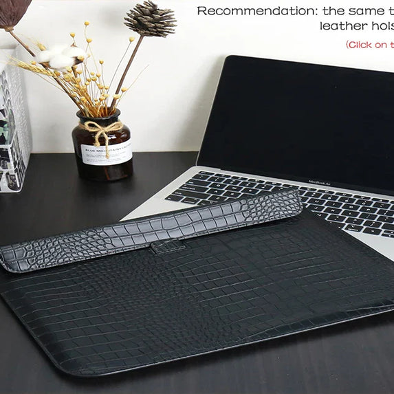 Laptop Case For Macbook Air 13 Case PVC Hard bottom shell For Macbook Pro Retina 13 PU leather Case For 2023 MacBook 14 15 Cover