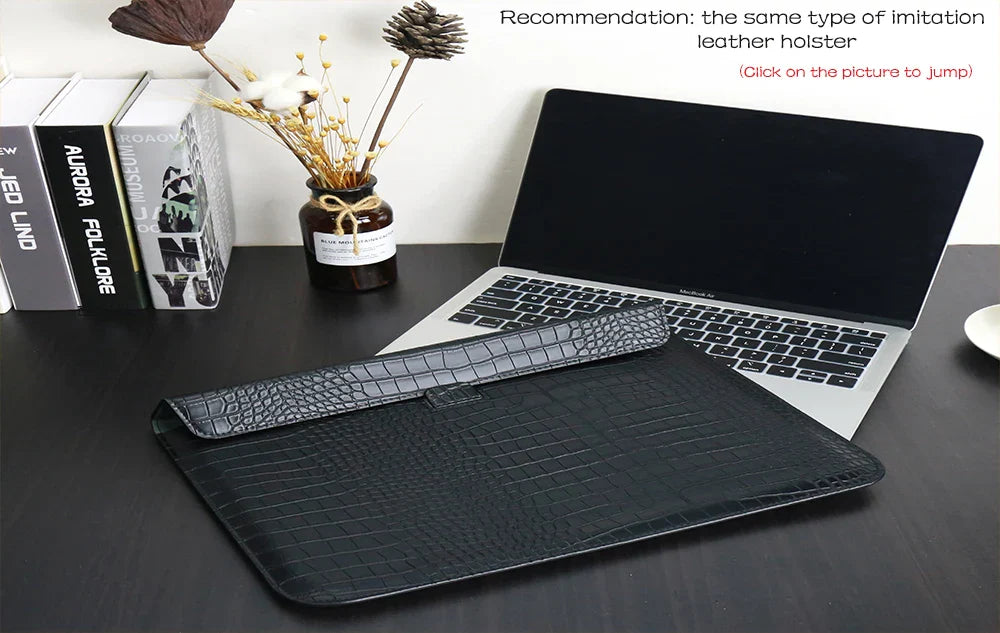 Laptop Case For Macbook Air 13 Case PVC Hard bottom shell For Macbook Pro Retina 13 PU leather Case For 2023 MacBook 14 15 Cover