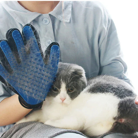 Pet Glove Cat Grooming Glove Cat Hair Deshedding Brush Gloves Dog Comb for Cats Bath Hair Remover Clean Massage Brush For Animal