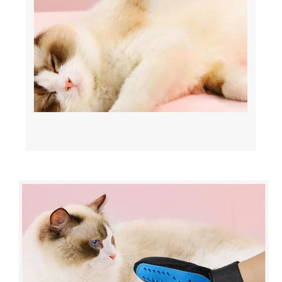 Pet Glove Cat Grooming Glove Cat Hair Deshedding Brush Gloves Dog Comb for Cats Bath Hair Remover Clean Massage Brush For Animal