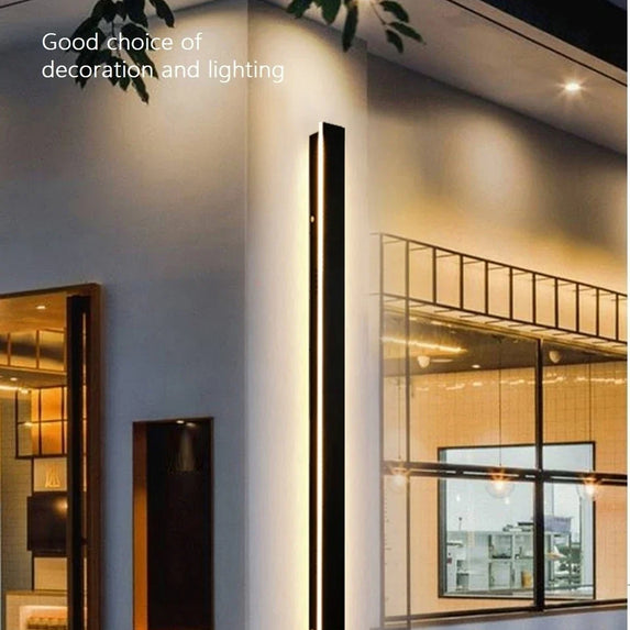 Waterproof outdoor wall light LED long wall light IP65 aluminum Garden villa porch decorative light 110V 220V outdoor  lighting
