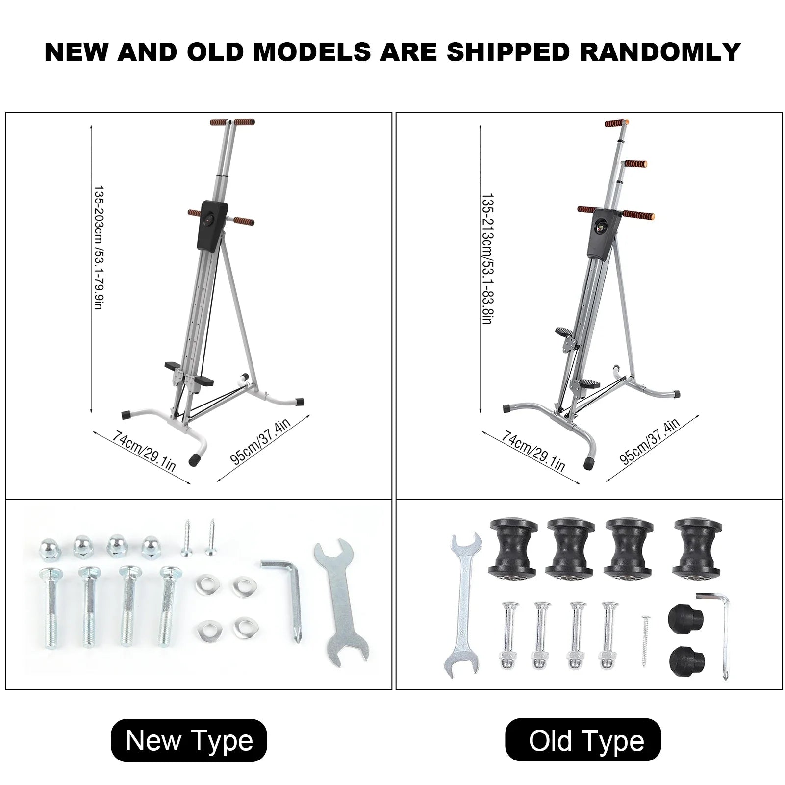 Steel Frame Heavy Duty Vertical Climber Fitness Climbing Cardio Machine Home Stepper