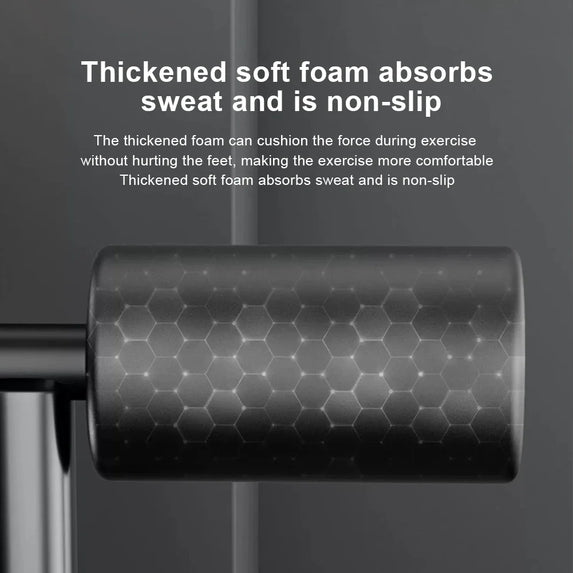 Sit Up Floor Holder with 3 Suction Cup Situp Bar Assistance Device with Pull Rope Sit Up Exercise Equipment for Home Office Gym