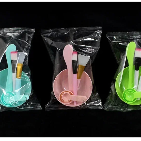 7pcs Facial Brush Mask Bowl Spoon Set Mask Brush Bar DIY Beauty Tools Mixing Tools Skin Care Makeup Supplies Woman Facial Tools