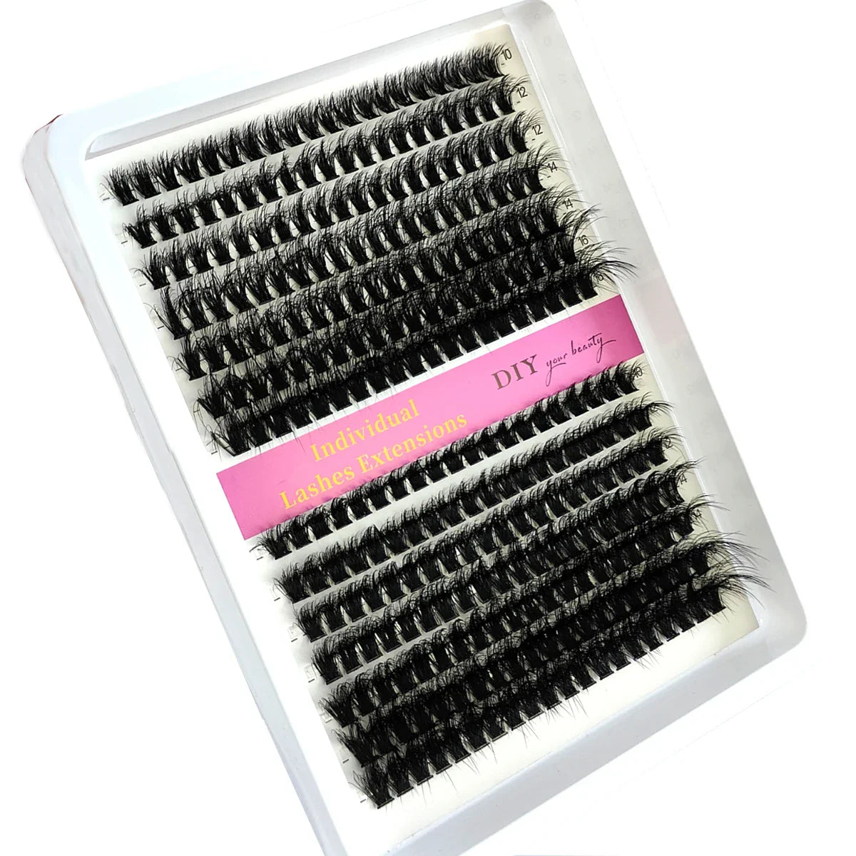 14 Rows 5D Fluffy Cluster Lashes 40D60D/80D/100D Thick Eyelash CC/D/DD Curl 10-18mm Mix Individual Lashes DIY Lash Extensions