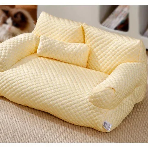 Cat Summer Beds Pet Sofa Dog Nest Removable Washable Waterproof Breathable Ice Silk Soft Cat Bed Small Kitten House