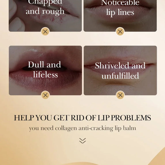 SADOER Collagen Lip Balm Moisturizing Anti Cracking Brightening  Repair Nourishing Hydrating Lipstick Lips Skin Care Products