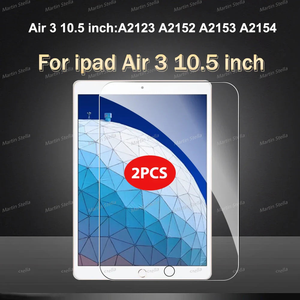 2Pcs Tempered Glass Screen Protector For ipad Pro Air 13 11 2024 M4 M2 Air 5 4 Pro 12.9 11 M3 2025 Film