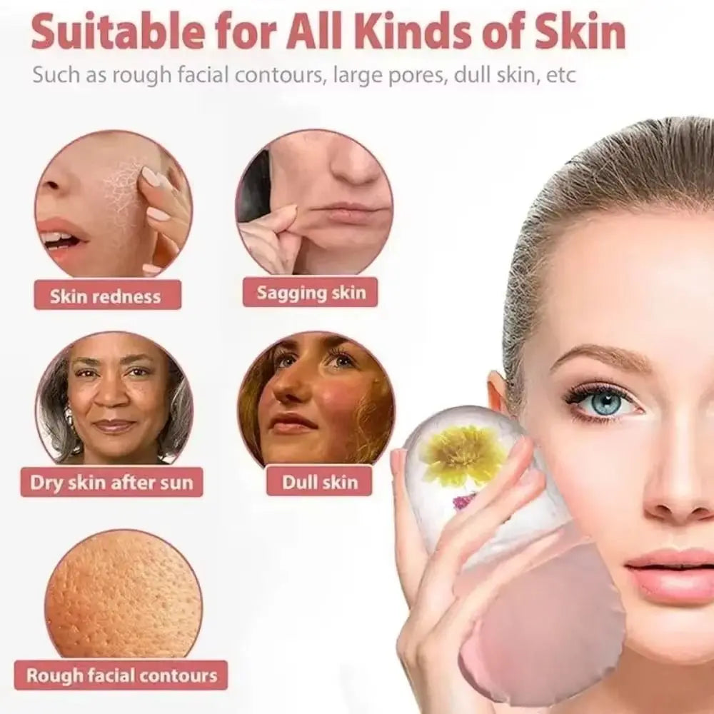 Silicone Ice Roller for Face Reusable Beauty Skin Care Tools Facial Massager Face Lifting Contouring Ice Mold Eyes and Neck