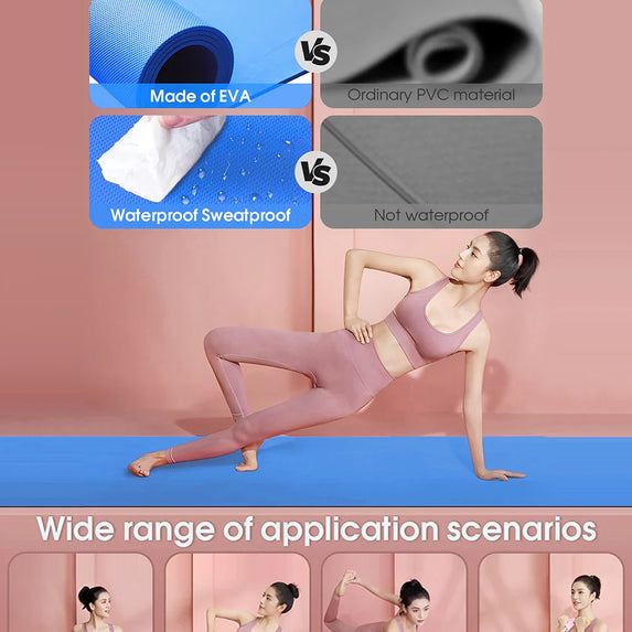 4mm Yoga Mat Anti-skid Sports Fitness Mat Thick EVA Comfort Foam Yoga Mat For Exercise Yoga and Pilates Gymnastics Mat