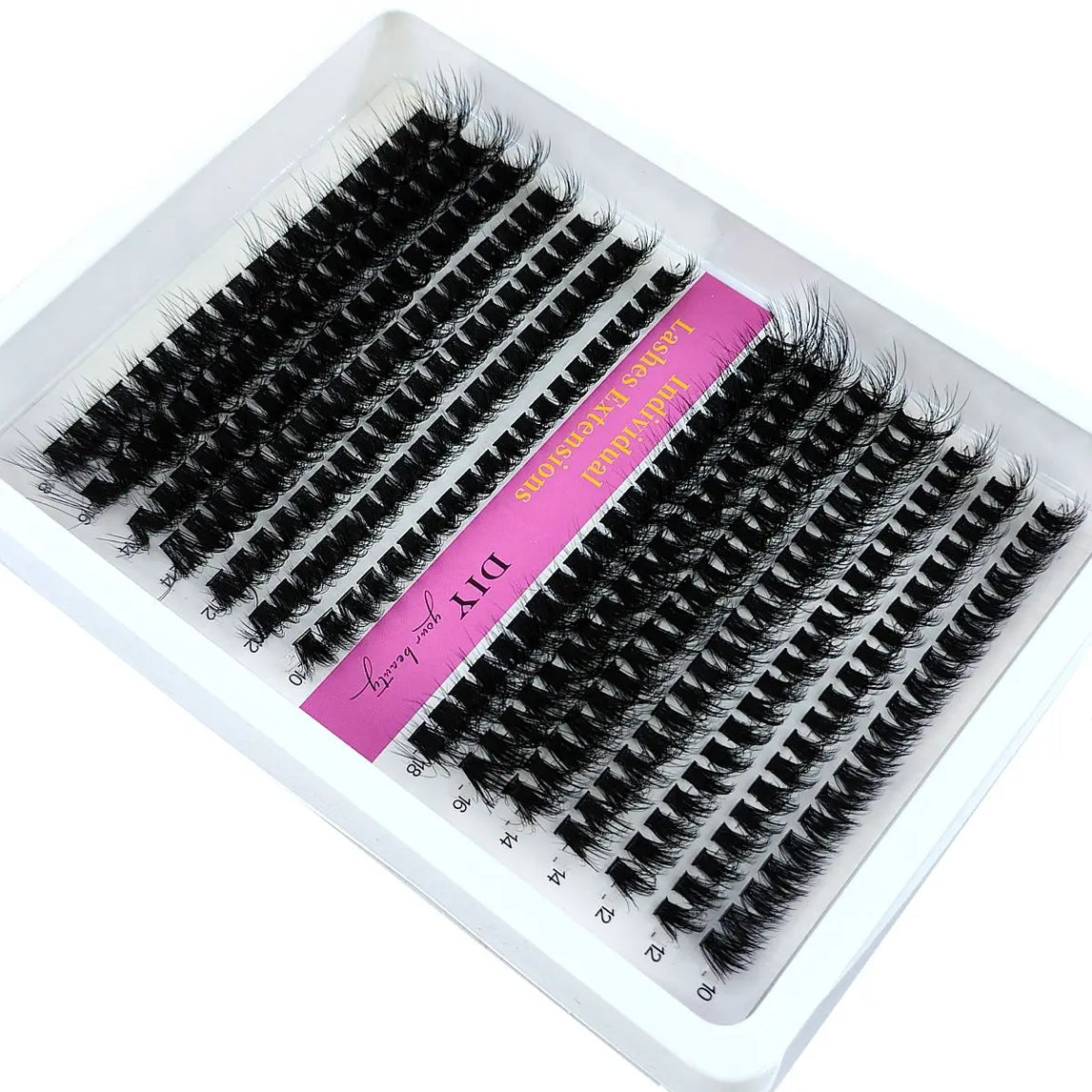 14 Rows 5D Fluffy Cluster Lashes 40D60D/80D/100D Thick Eyelash CC/D/DD Curl 10-18mm Mix Individual Lashes DIY Lash Extensions