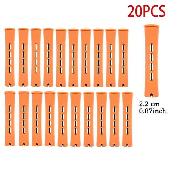 20 Pieces Of Perm Curling Rods 5 Sizes Of Curling Irons Plastic Cold Wave Rods Perming Rods Curling Irons Hair Styling Tools