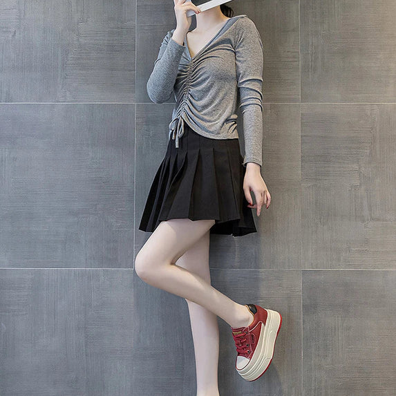 Fujin 9cm Cow Suede Genuine Leather Women Vulcanized Shoes Platform Wedge Skate Boarding High Brand Heels Casual Summer Shoes