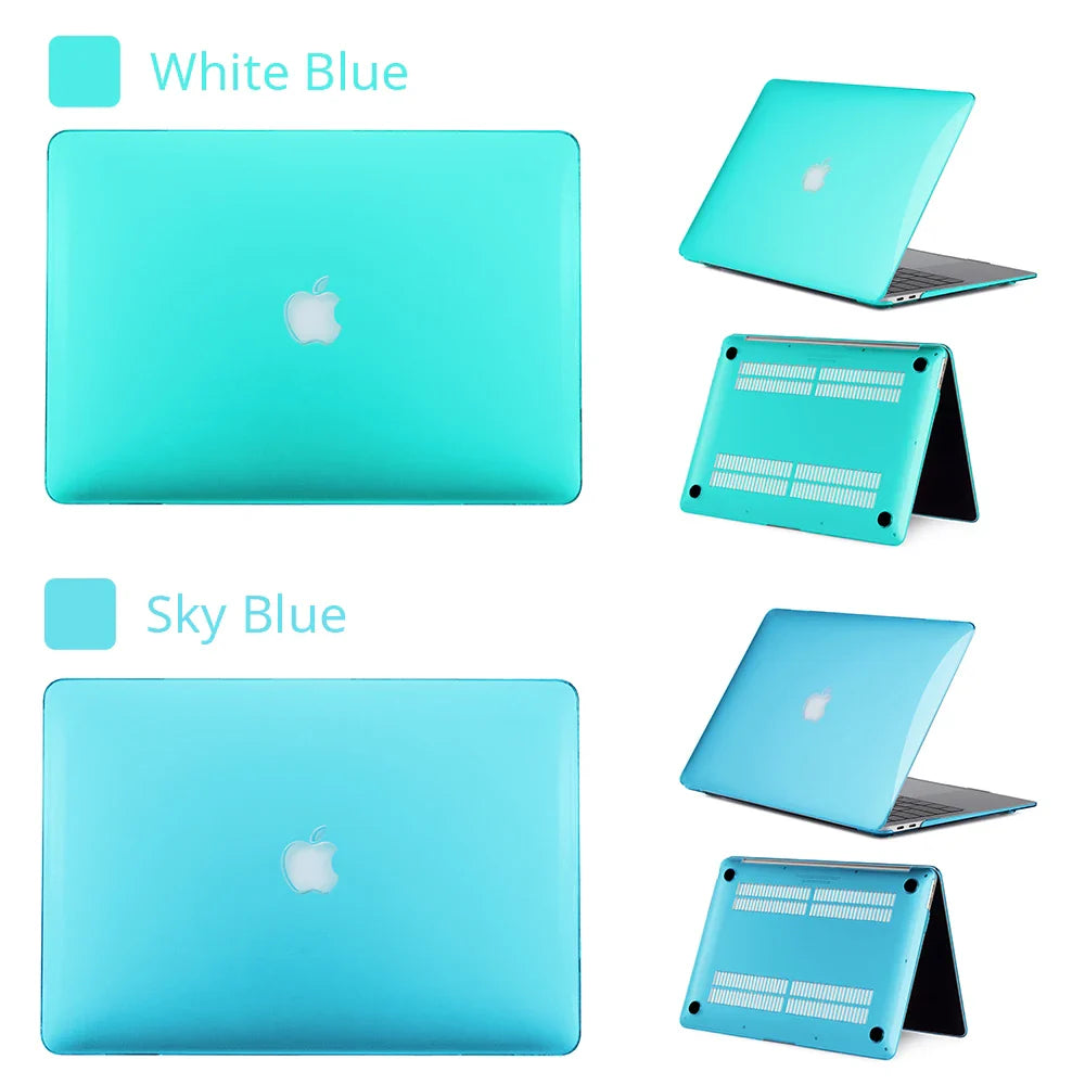 Crystal Matte Laptop Case For Macbook Air 13 A2337 13.6 A2681 For Chip Pro 13 A2338 For MacBook Pro 14 16 Case Protective Cover