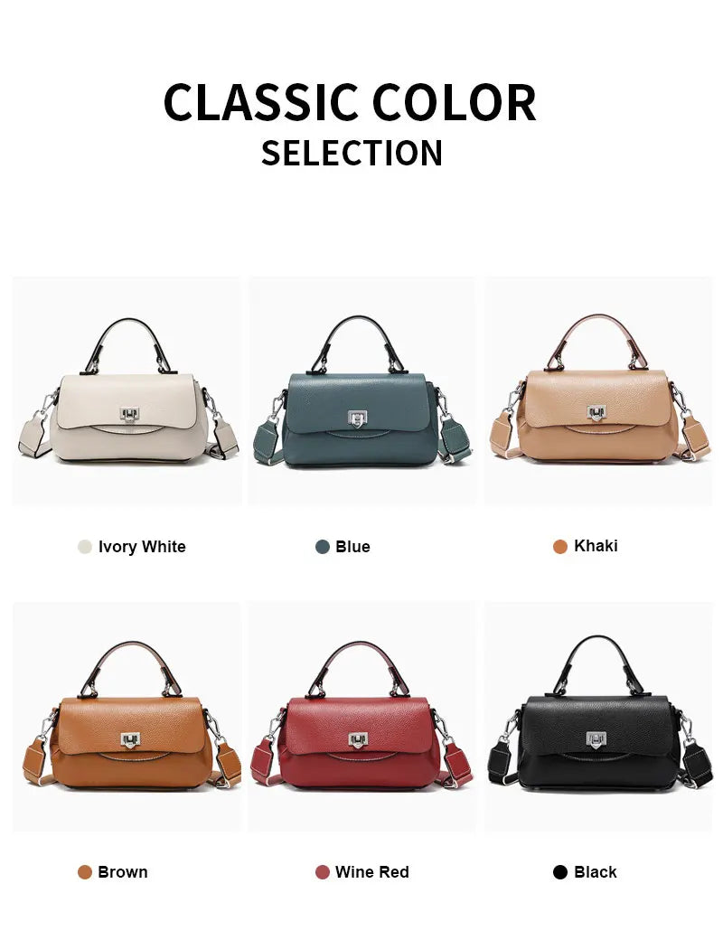 Genuine Leather Women's Bag Luxury Designer Crossbody Bags High Quality Cowhide Women Shoulder Bag Female Handbags M8863