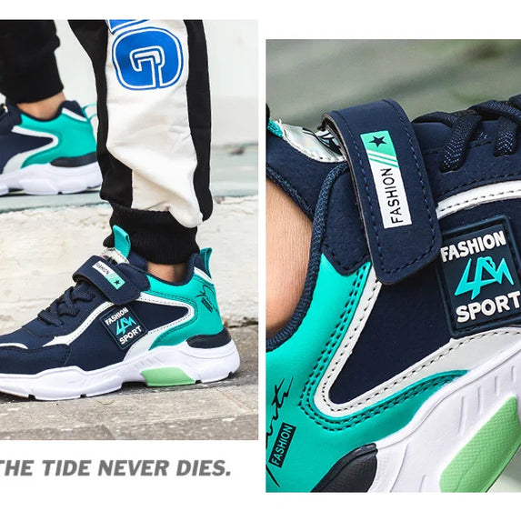 Four Seasons Children's Fashion Sports Shoes Boys' Running Leisure Breathable Outdoor Kids Shoes Lightweight Sneakers Shoes