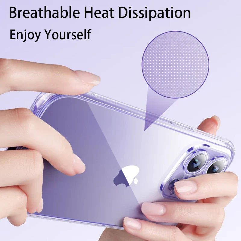 Clear Phone Case For iPhone 14 11 12 13 15 Pro Max Silicone Soft For iPhone XS Max XR X 8 7 6 Plus Transparent Back Cover Case