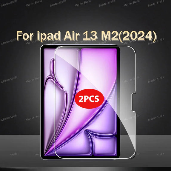 2Pcs Tempered Glass Screen Protector For ipad Pro Air 13 11 2024 M4 M2 Air 5 4 Pro 12.9 11 M3 2025 Film