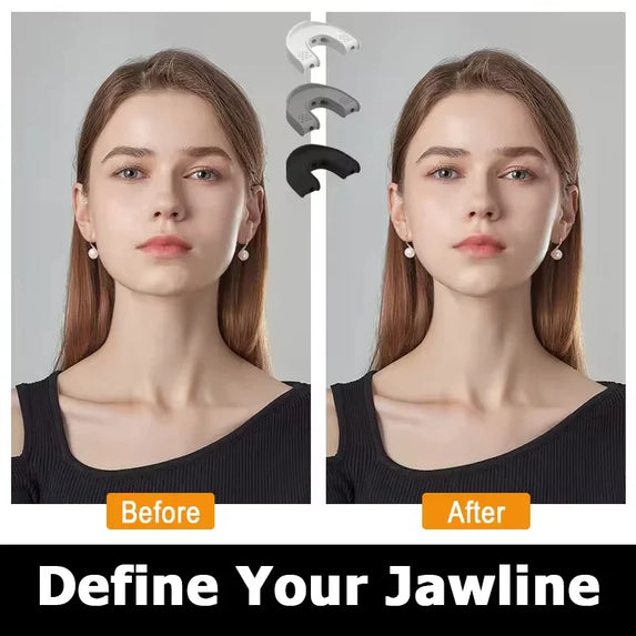Silicone U Shape Jaw Line Exerciser Muscle Trainer Face Facial Neck Toning Jawline Jaw Chew Double Chin Reducer 40/50/60LBS