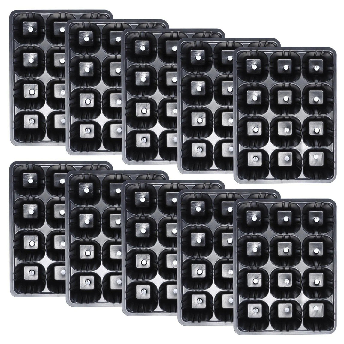 12 Holes Vegetable Seedling Pots Seedling Tray Garden Pots Durable Seed Germination Plant Flower Pots Grow Box For Planting