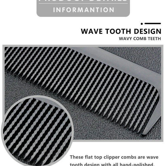 Barber Hairdressing Clipper Comb Anti Static Flat Top Comb for Hairdresser Barber Cutting Comb Professional Salon Beauty Tools