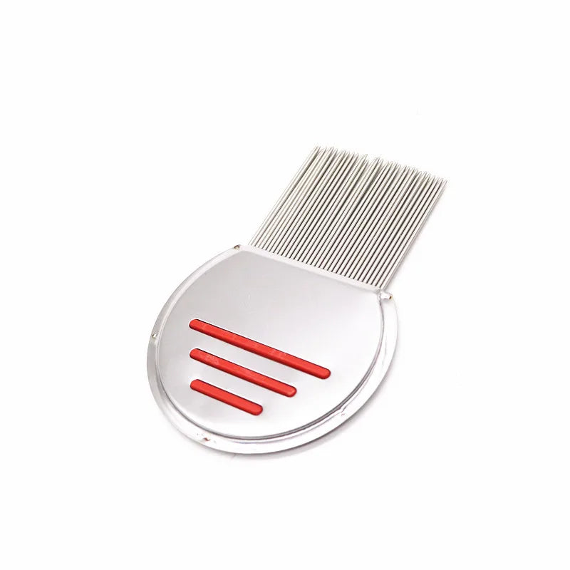 Stainless Steel Metal Teeth Head Lice Comb Remove Nits, Lice, and Fleas Comb for Pet Adults and Children Hair