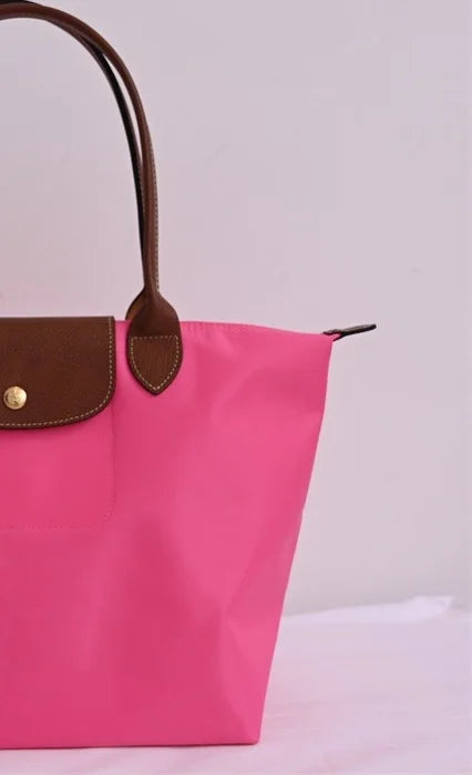 HOT Women Foldable hobo Bags Classics Lady Tote Bag Embroidered Shoulder Bags  Fashion Nylon Handbag Bag for travel