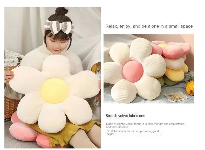 6 Styles Sunflower Pillows Small Daisy Cushions Petals Flowers Cute Birthday Gifts 40cm Home Decorations Bedroom Office Supplies