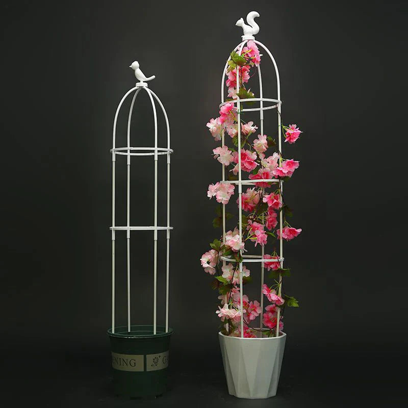 1 Set Climbing Plant Trellis Garden Support Cages For Flowers Plants Climbing Support Frame Trellis DIY Vines Pot Plant Stand