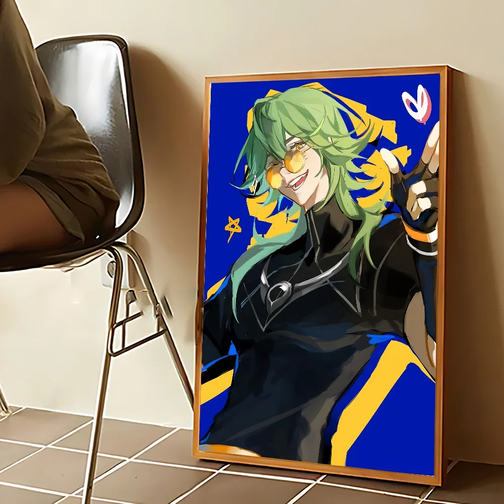 E-EZREAL Poster Kraft Club Bar Paper Vintage Posters Wall Art Painting Bedroom Study Stickers