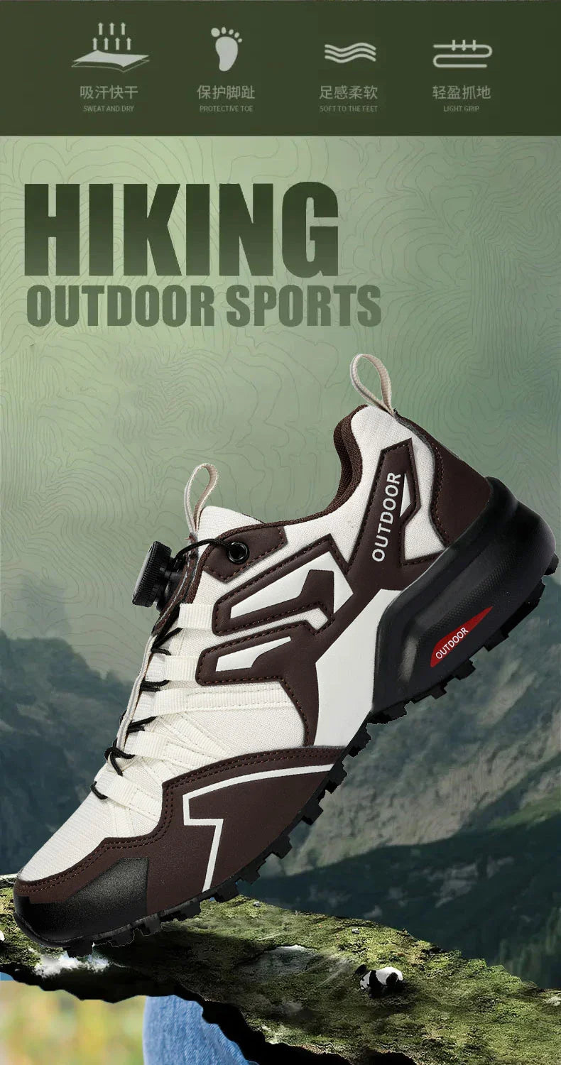 Outdoor Men Shoes Mountaineering Sports Shoes 2024 New Mesh Breathable Cycling Shoes High-Quality Men Hiking Training Shoes