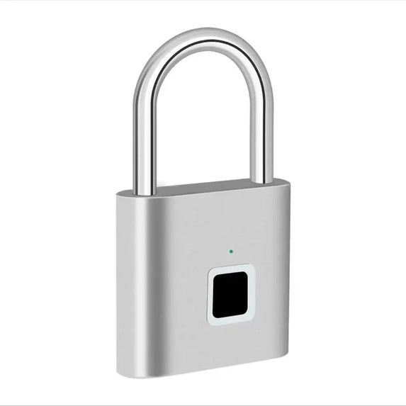 Smart Fingerprint Padlock Waterproof Zinc Alloy Biometric Padlocks With Buit-in Rechargeable Battery USB Charge