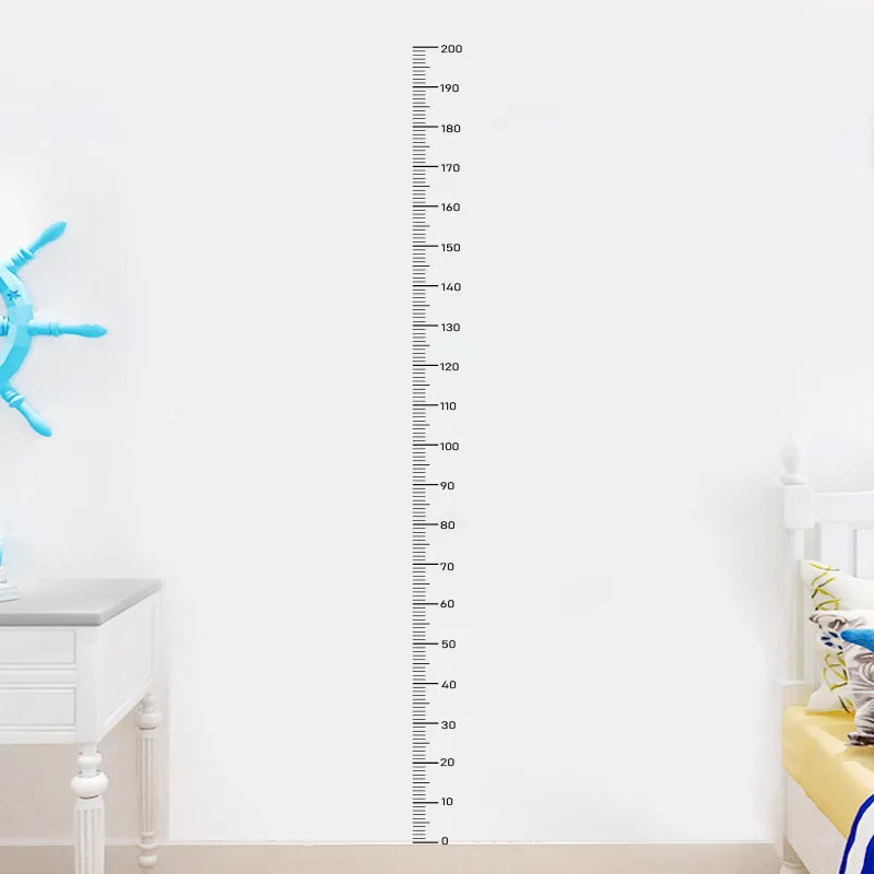 1PC Height Sticker 0-200cm Sticker, Living Room Bedroom, Middle School Student Dormitory Wall Waterproof Self-adhesive Height Pa
