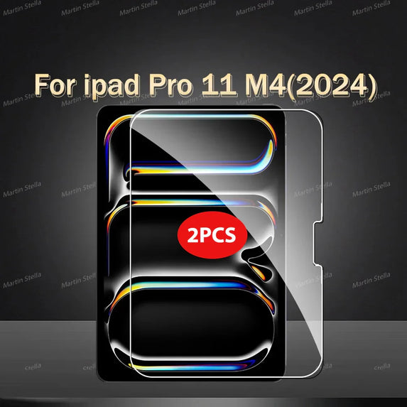2Pcs Tempered Glass Screen Protector For ipad Pro Air 13 11 2024 M4 M2 Air 5 4 Pro 12.9 11 M3 2025 Film