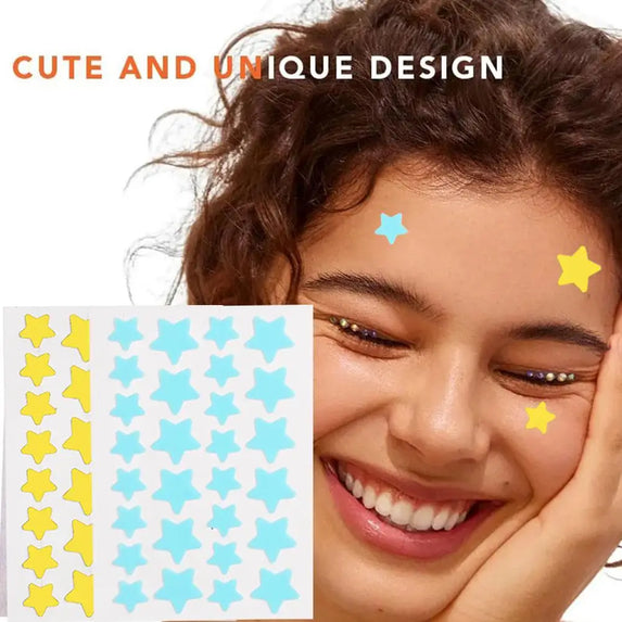 5/6ps Color Star Invisible Skin Care Patch PE Material Waterproof A Variety Of Colors To Choose