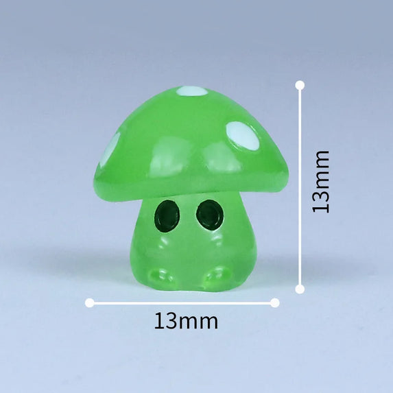 5-20PCS Mini Mushroom Elf Moss Microlandscape Decoration Miniature Luminous Mushrooms Fairy Garden Accessories Home DIY Decor