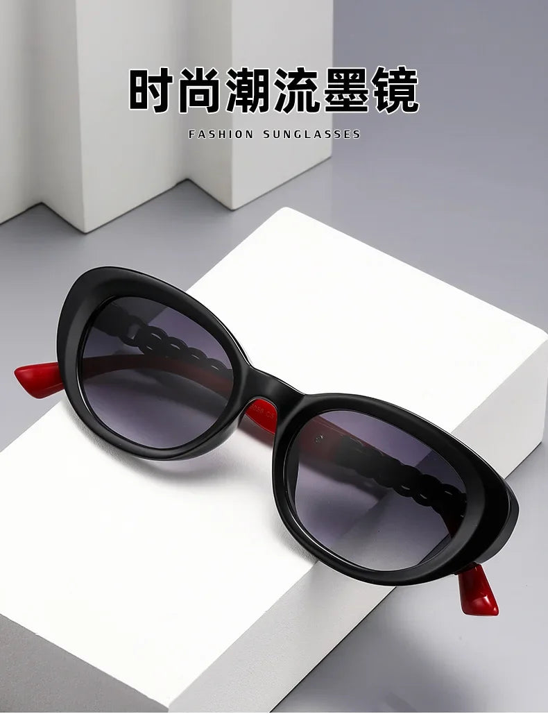 2025 Oval Sunglasses for Women Small Frame Luxury Designer High Quality Sunglass Men Fashion Lentes De Sol Mujer Gafas