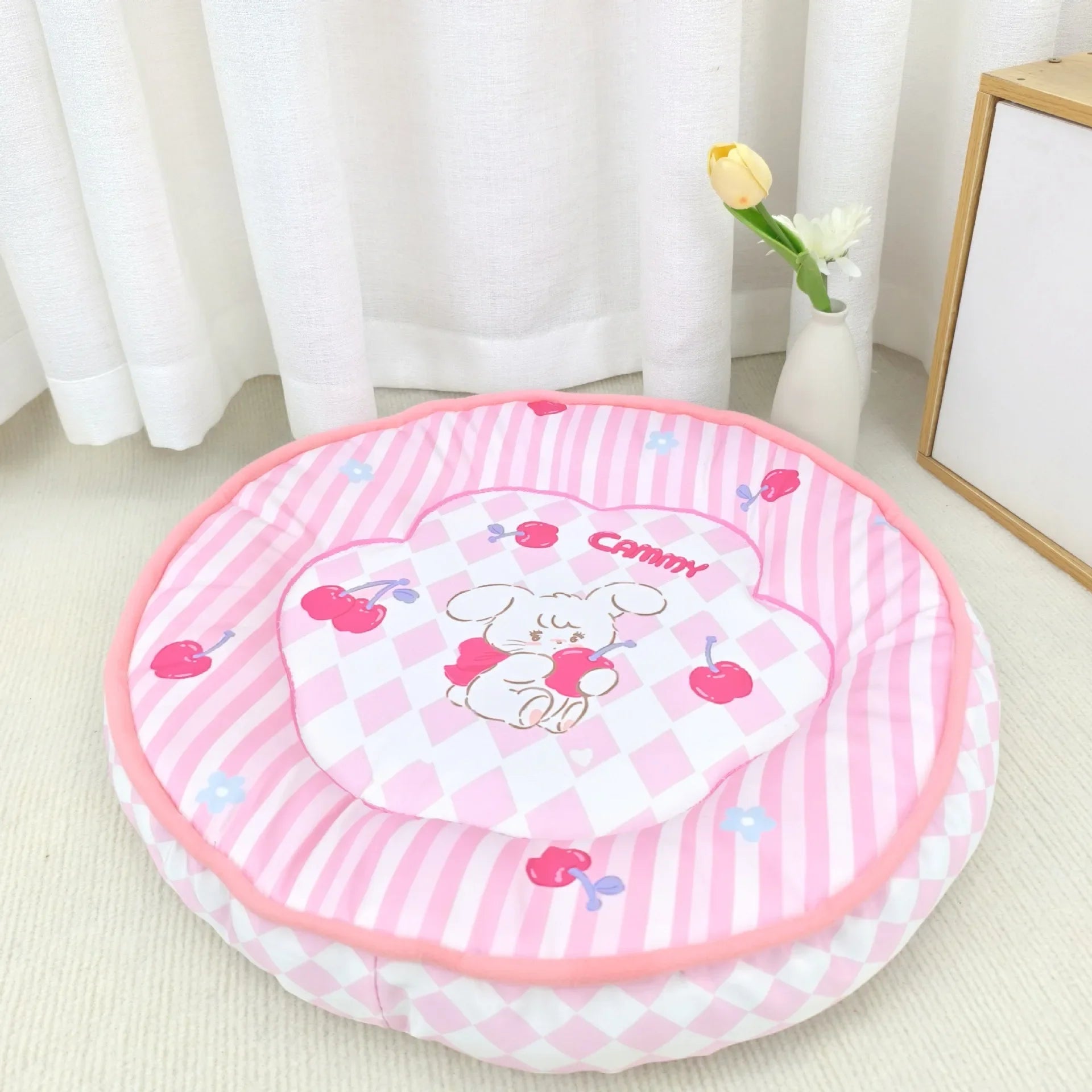 Round Diameter 50cm Summer Reusable Cartoon Pet Cooling Pads Cat & Dog Travel Pet Cooling Mat Dog Bed Gel Cooling Sleeping Mat