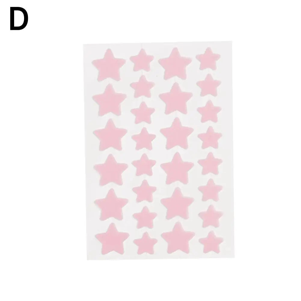5/6ps Color Star Invisible Skin Care Patch PE Material Waterproof A Variety Of Colors To Choose