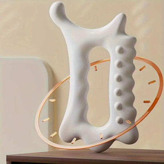 Ergonomic Versatile Handheld Gua Sha Board for Face & Body - Non-Ceramic, Gua Sha Massage Tool, Relaxation and Beauty Massager