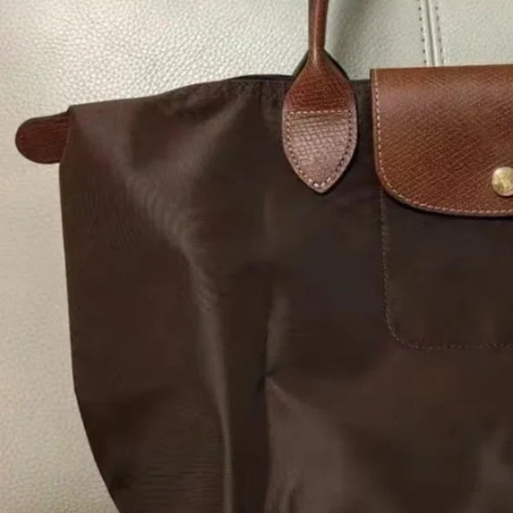 HOT Women Foldable hobo Bags Classics Lady Tote Bag Embroidered Shoulder Bags  Fashion Nylon Handbag Bag for travel